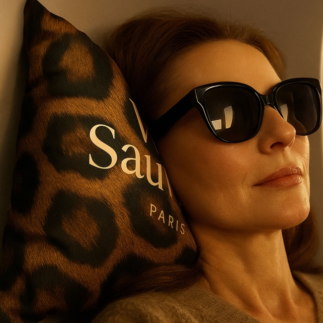 Coussin de voyage polyester recyclé 170g (toucher velours)