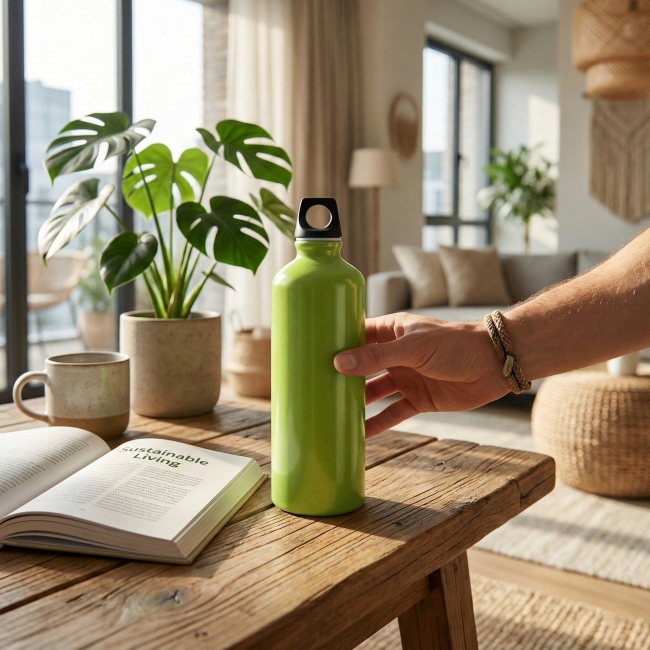 Bouteille aluminium recyclé 1000 ml