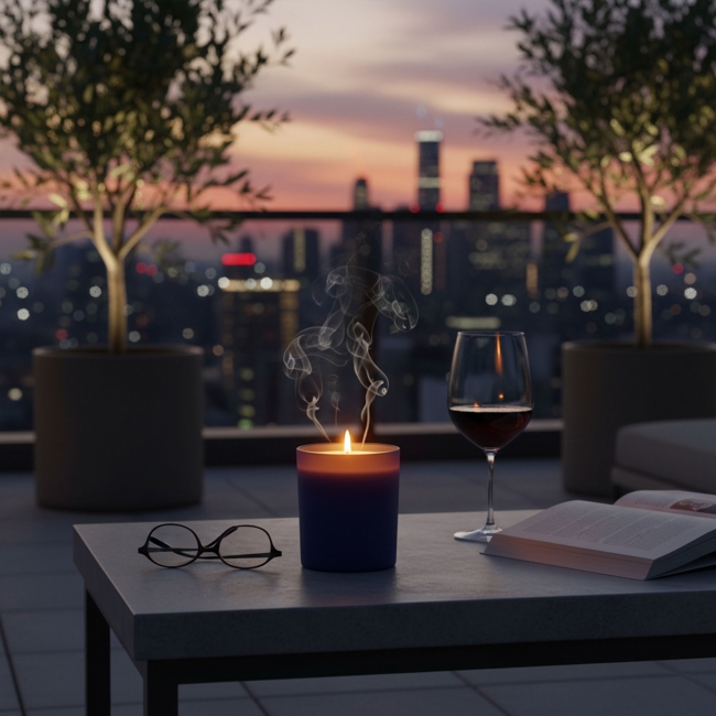 BOUGIE verre 140g (30H)