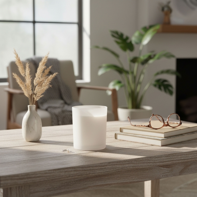 BOUGIE verre 200g (50H)