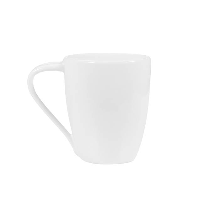 Mug céramique blanche brillante 250ml - PERONELLE