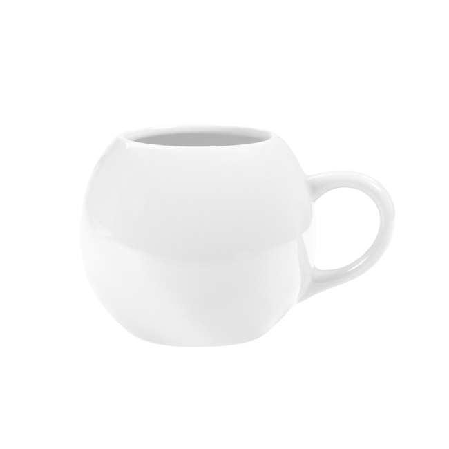 Mug céramique blanche brillante 420ml - GASPAR
