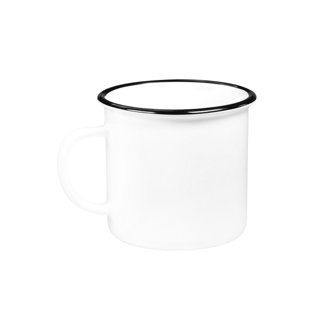 Mug céramique blanche brillante 80ml - NESTOR