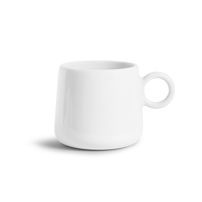 Mug céramique blanche brillante 250ml - BOB