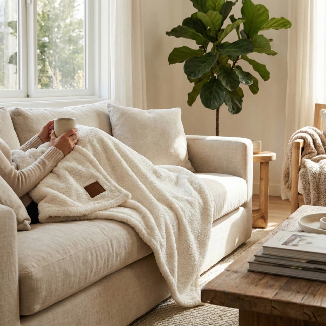 Plaid épais RPET350g