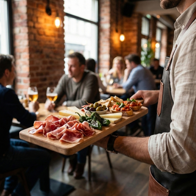 Planche bois rect.manche