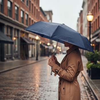 Parapluie pliable auto.