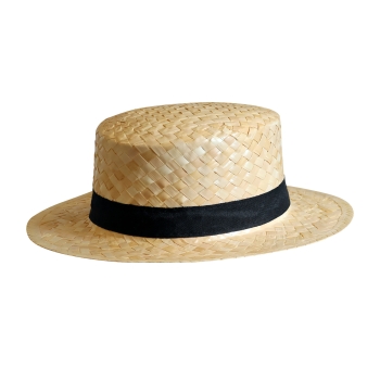 Chapeau paille blanche - CANOTIER