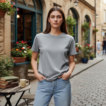 T-Shirt femme coton bio 170g LUCIENNE