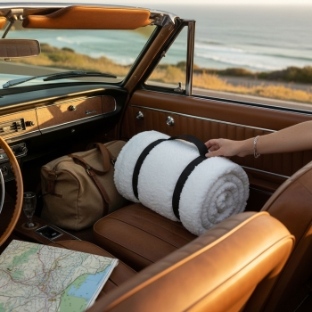 Plaid polyester recyclé 350g POLORIS