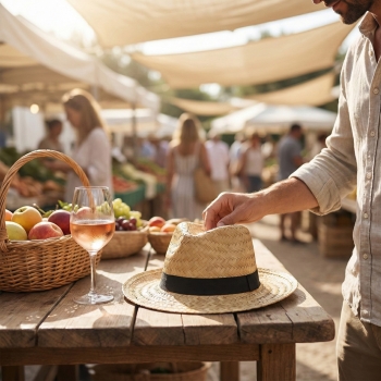 Chapeau paille dorée DOULOS