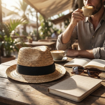 Chapeau paille dorée DOULOS