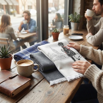 Étole jacquard bio 125g