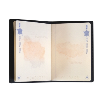 Porte-passeport cuir régénéré