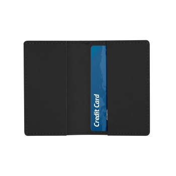 Porte-cartes double cuir régénéré