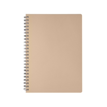 Cahier à spirale cuir régénéré