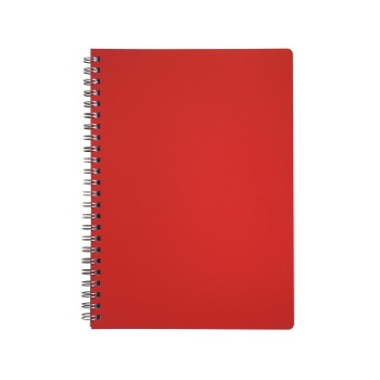 Cahier à spirale cuir régénéré