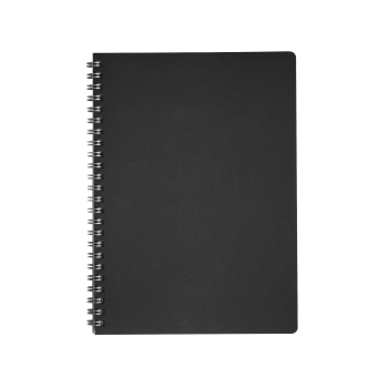 Cahier à spirale cuir régénéré