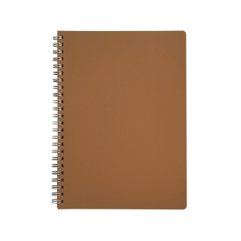 Cahier à spirale cuir régénéré