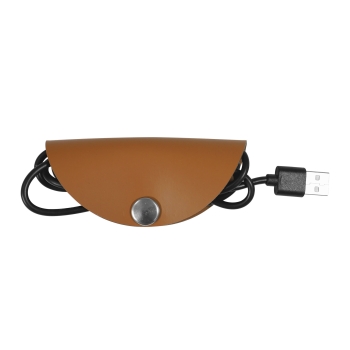 Range cables cuir régénéré