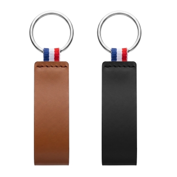 Porte-clés cuir régénéré
