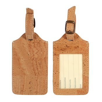 Porte-étiquette bagage liège