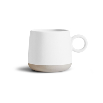 Mug céramique blanche brillante 250ml - BOB