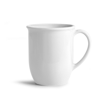 MUG céramique blanche brillante 350ml - PAULA