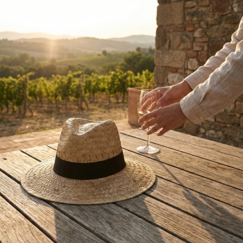 Chapeau paille dorée PANAMA