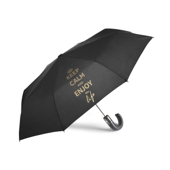 Parapluie pliable poignée PU courbe