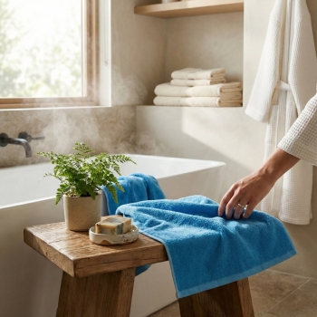 Serviette bouclettes 30 x 50 cm - 450/550g