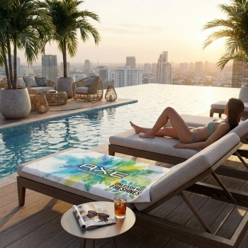 Serviette velours 70 x 140 cm